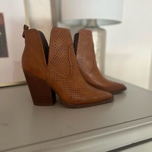 Brown western booties